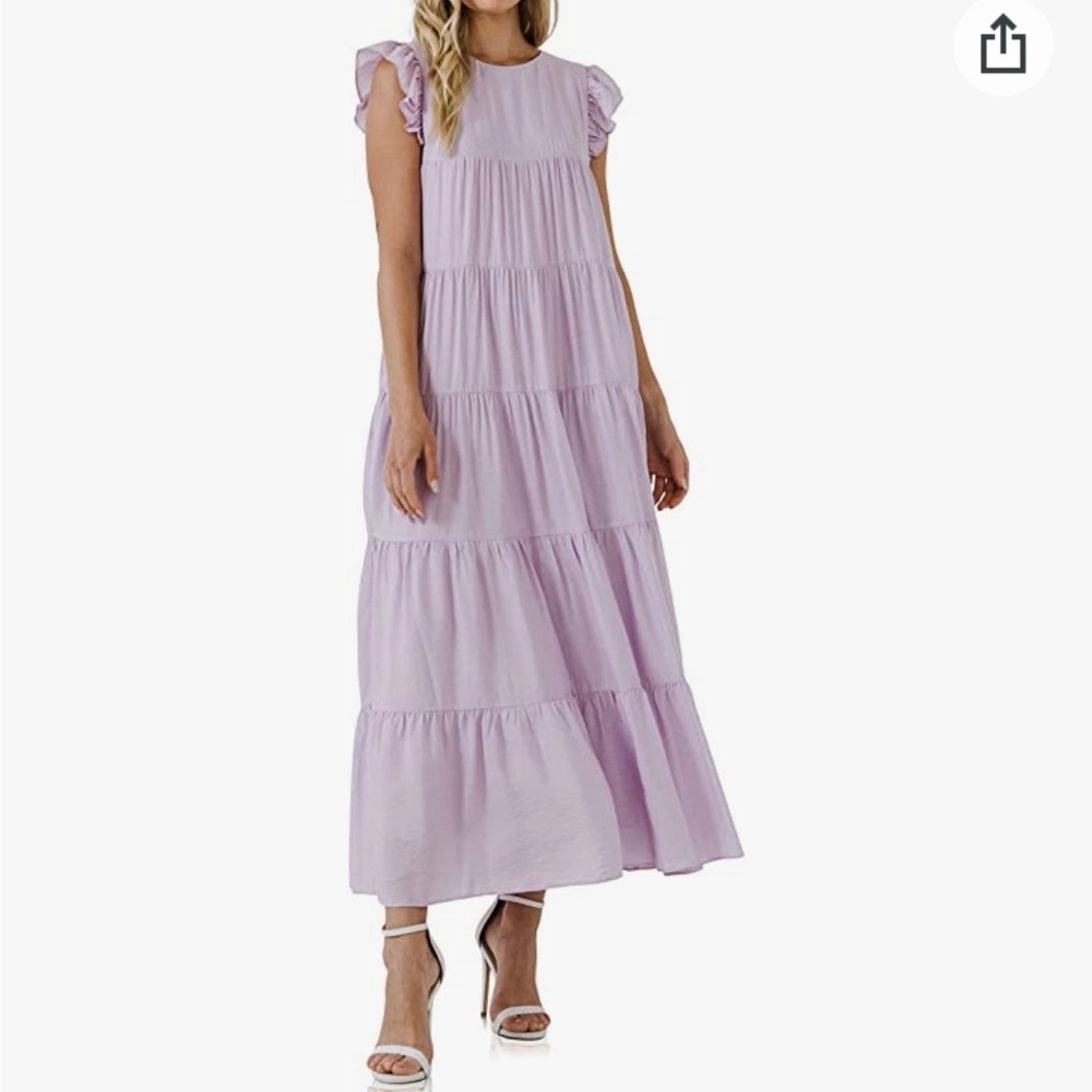English factory lavender tiered maxi dress from Shopbop
